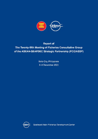 Report of the Twenty–fifth Meeting of the Fisheries Consultative Group ...